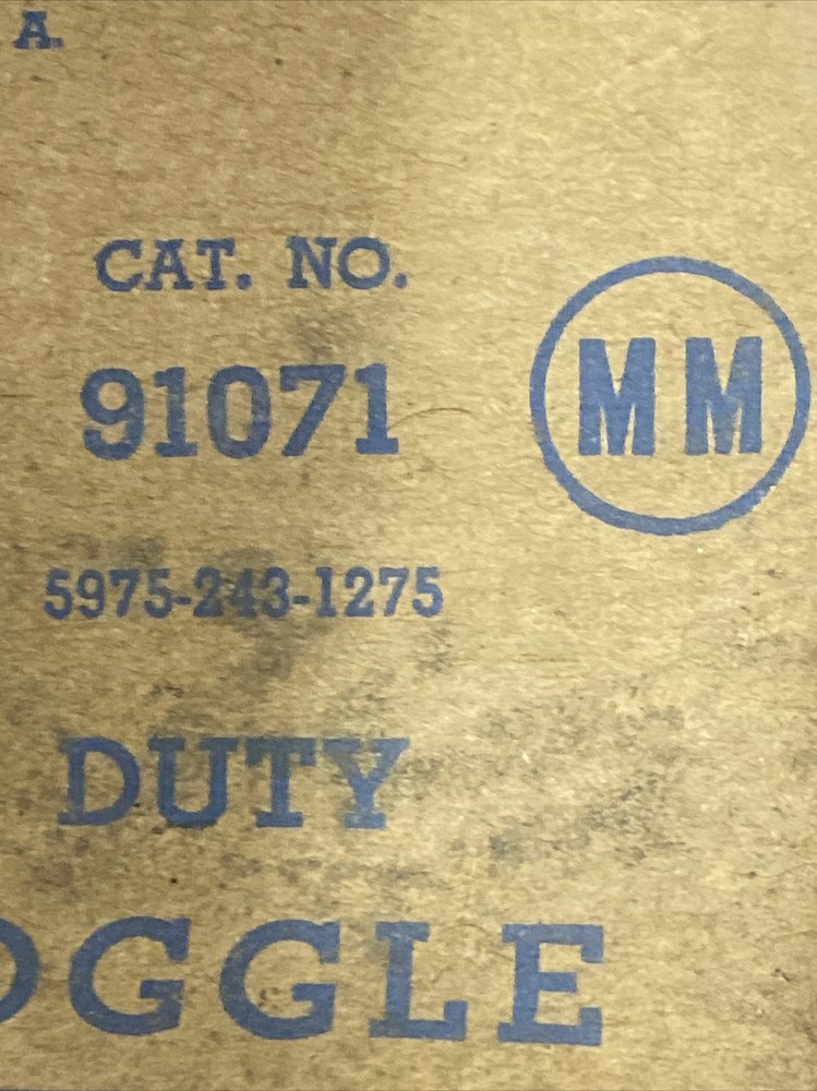 3 VTG Dashed Line Bakelite Brown Single Toggle Switch Plate Cover NOS. E9