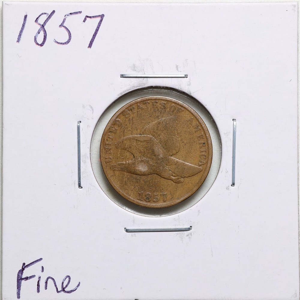 1857 1C Flying Eagle Cent in Fine Condition #2727