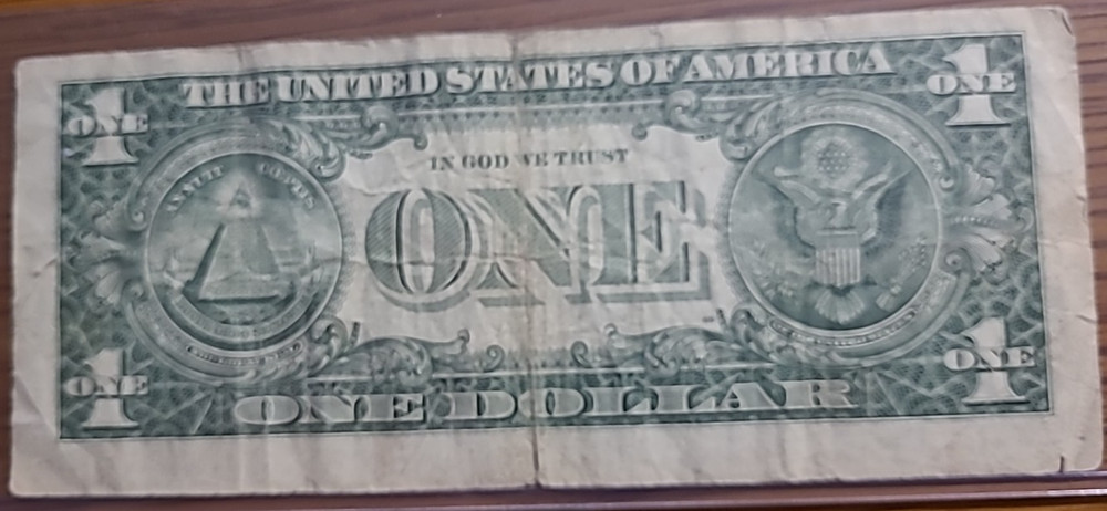 2006 $1 Dollar Bill - MISALIGNED & MISCUT NOTE