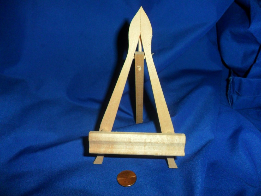 Vintage 6" tall A frame Wooden Easel
