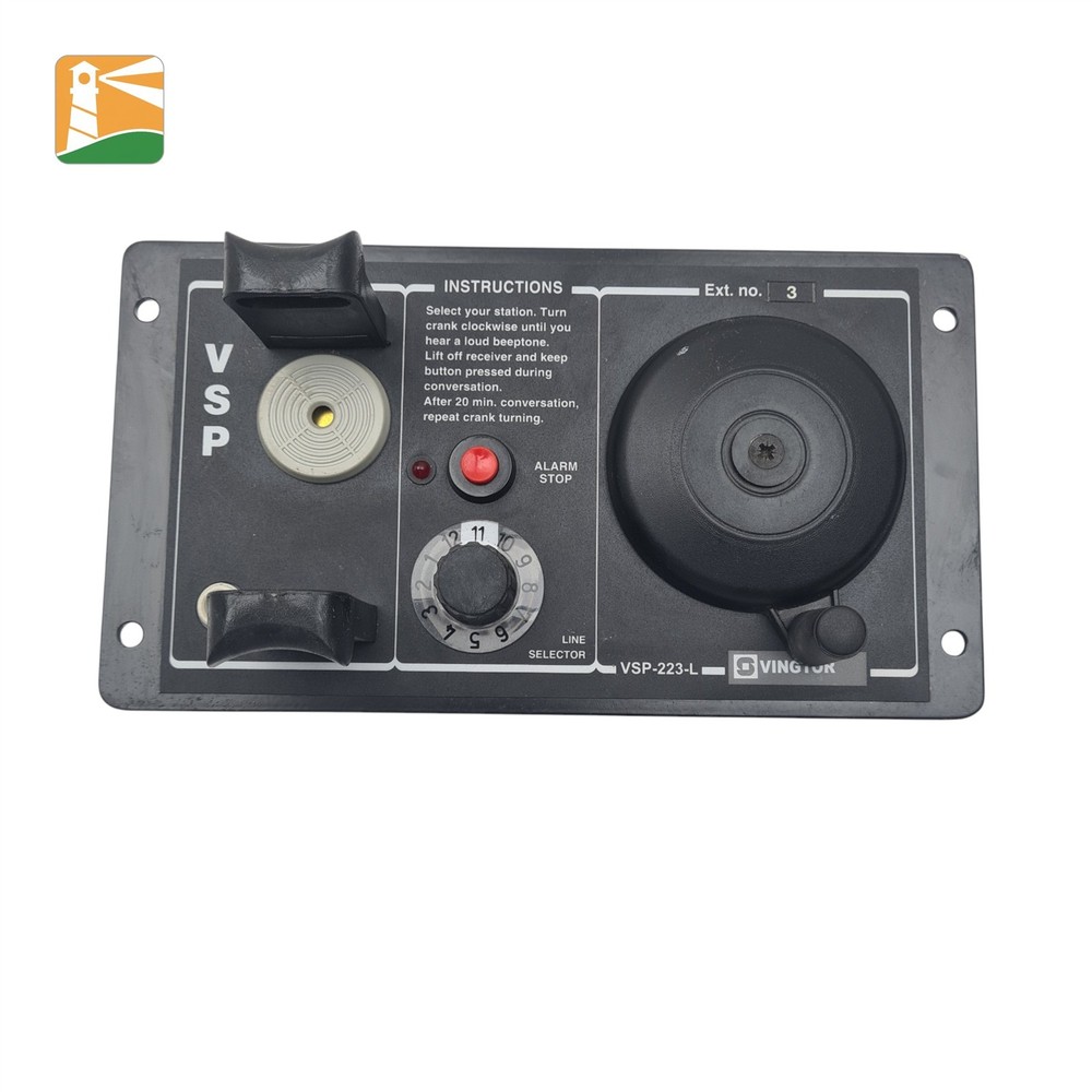 Vingtor VSP-223-L Marine/Industrial Intercom Panel. Without Handset.