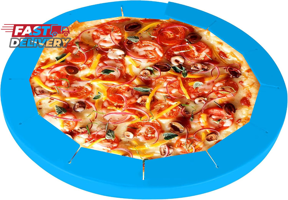 2 Pack Adjustable Pie Crust Shield Silicone Protectors - Bake Crust Protector Co