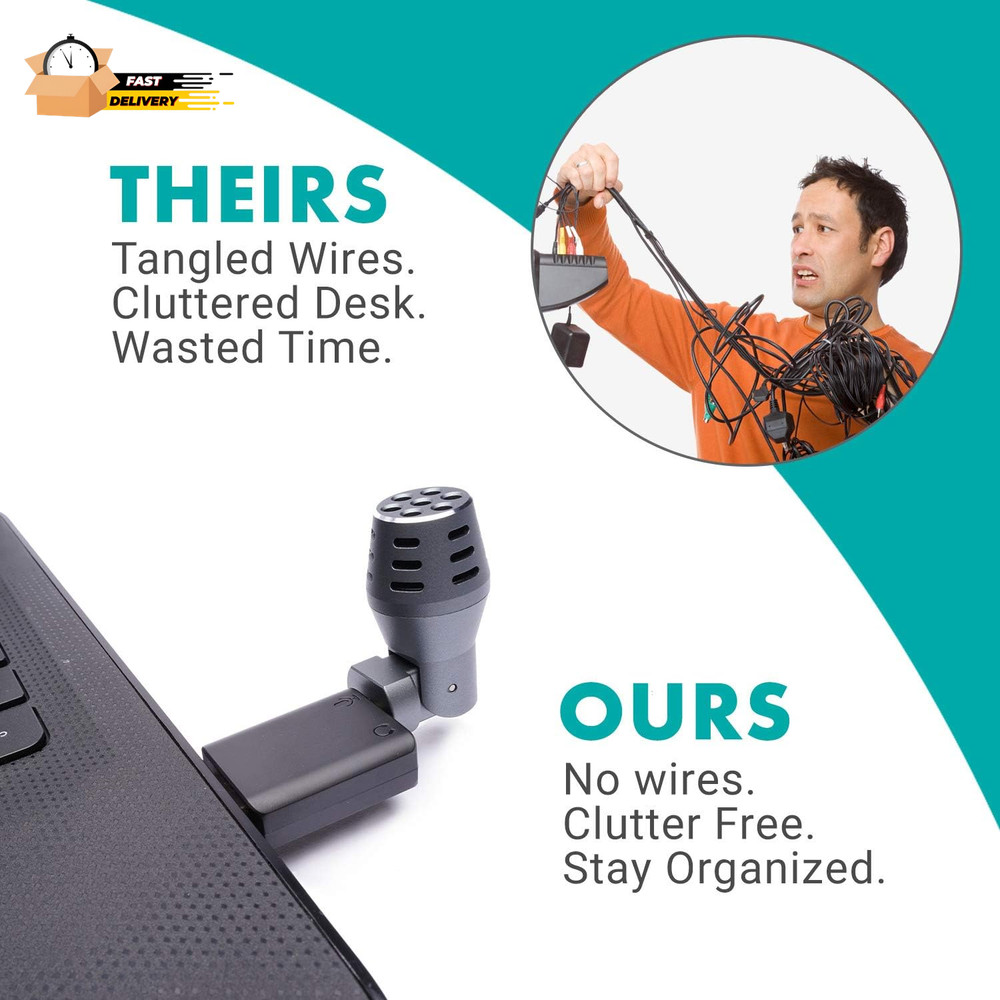 DOM2-USB Mini Omnidirectional USB Laptop Microphone for Computer - Laptop