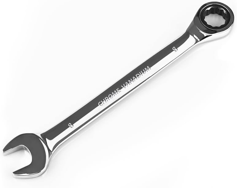 Polished Chrome Vanadium 8mm Wrench - Effortless Maintenance & Strength