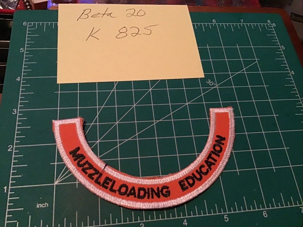 Muzzle loading Education Patch Applique Crest Iron On