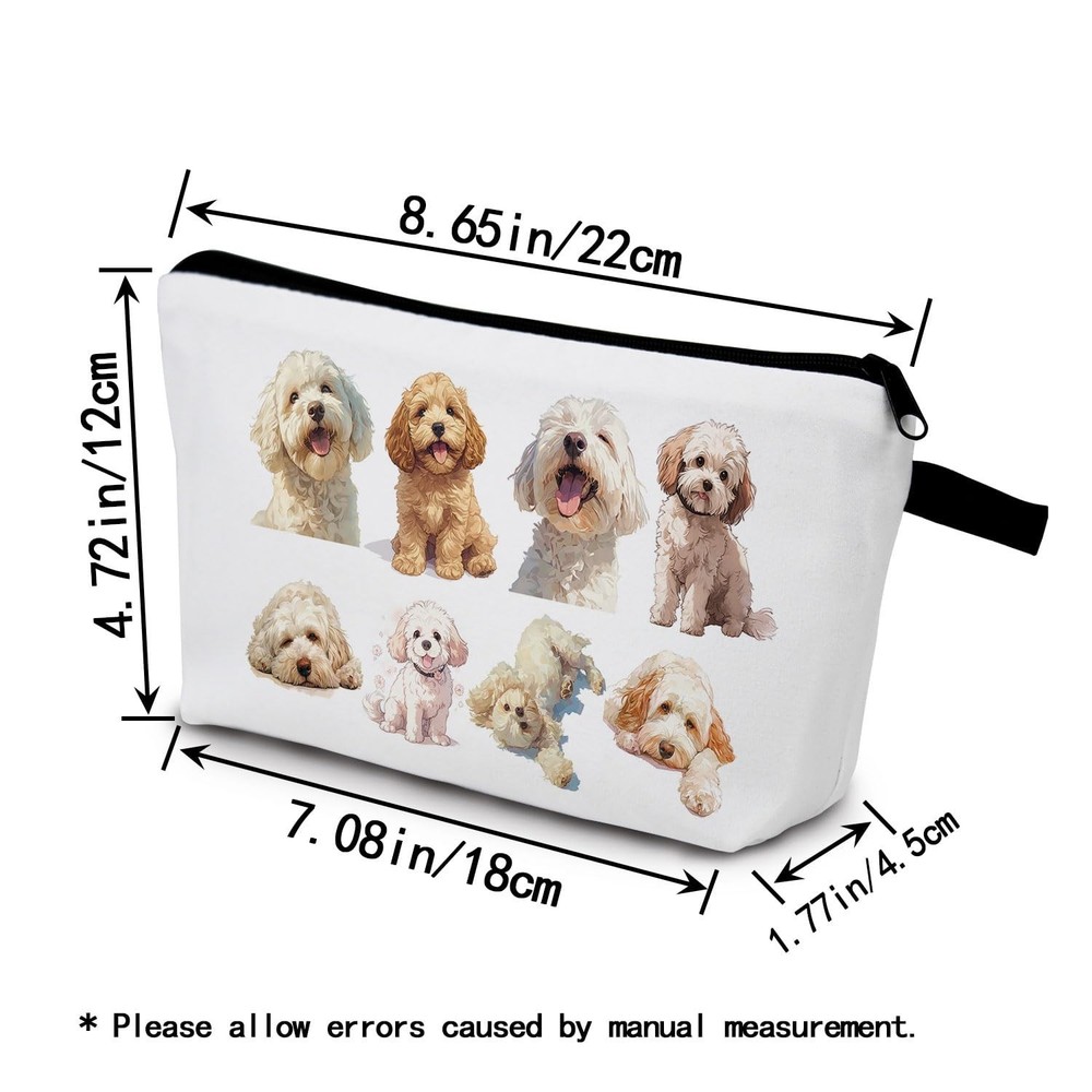 Cockapoo Gift Cockapoo Makeup Bag Cute Small Organizer Bag with Zipper Cockap...