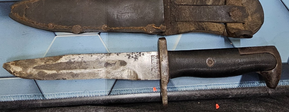 WW2 US Army Kutmaster Fixed Blade Fighting Knife