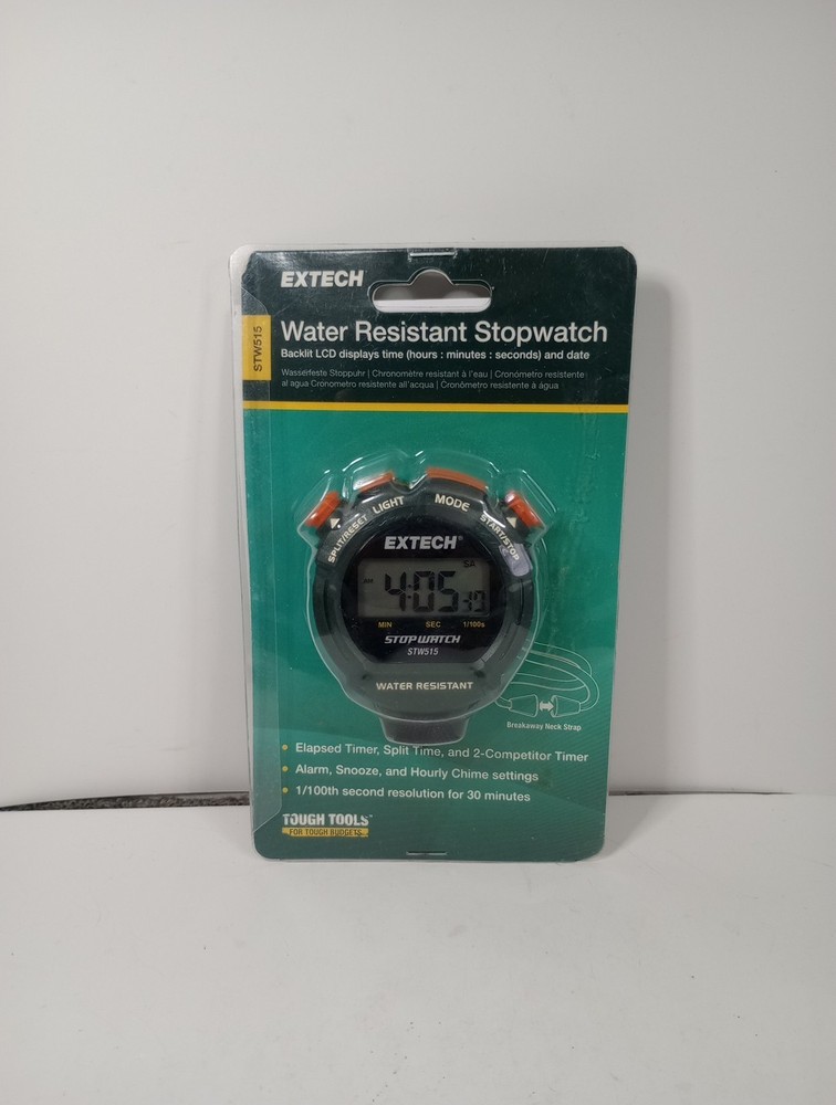 Extech STW515 Stopwatch/Clock with Backlit Display