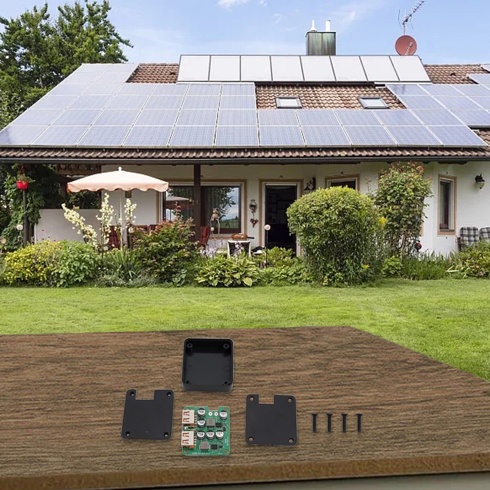 Dual USB Ports on a Compact Design Efficient 3A Solar Panel Voltage Regulator