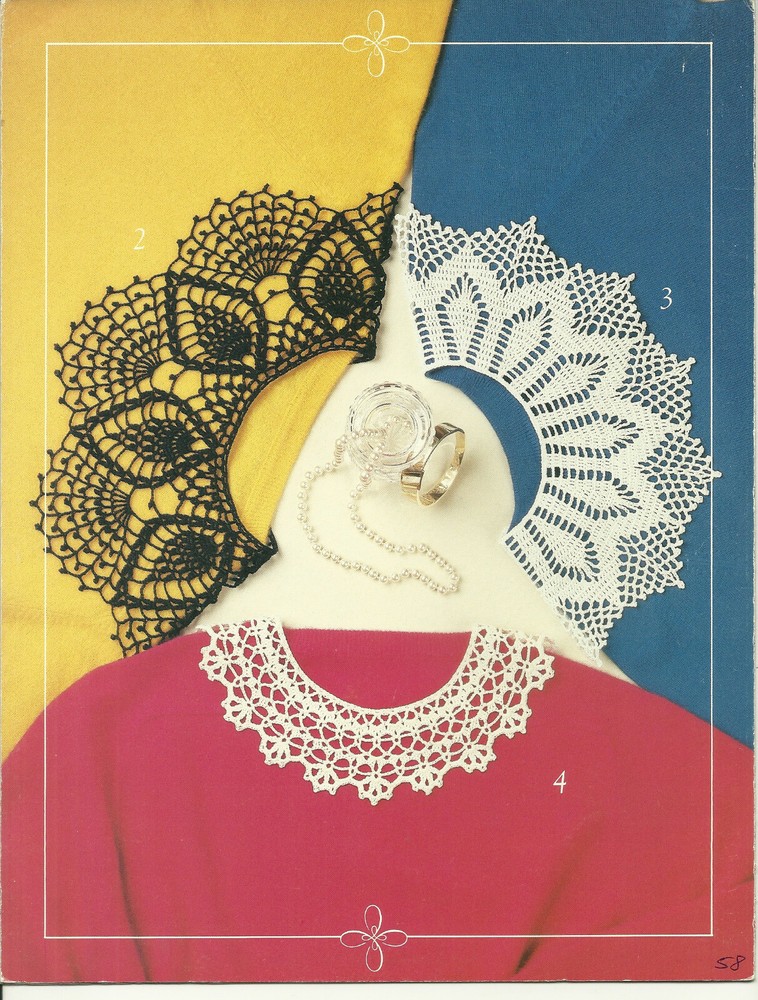 Collar-Me-Beautiful Crochet Pattern Leaflet Sculpture crochet 4 designs
