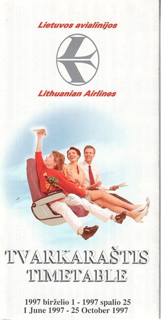 Lithuanian Airlines timetable 1997/06/01