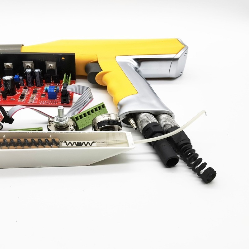 GM02 Digital Manual Electrostatic Powder Coating Spray Gun System Whole Set