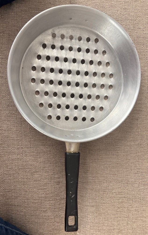 Vintage Spaetzle Maker ~ Aluminum Kitchen Tool ~ Handle ~ Pan Lip