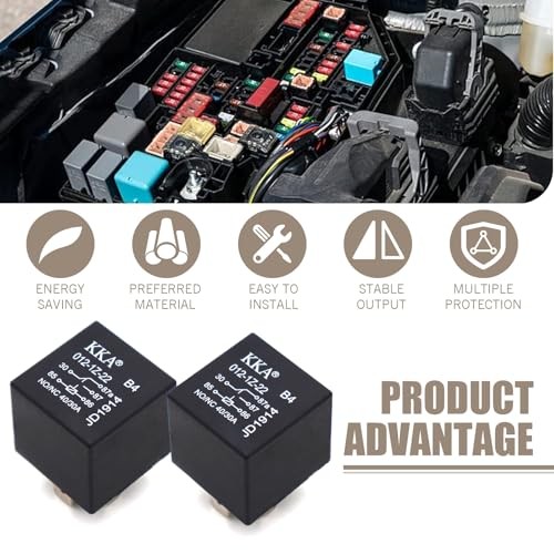 4 PCS Starter Relay, 5 Pin Relay, Trim System Components, Universal