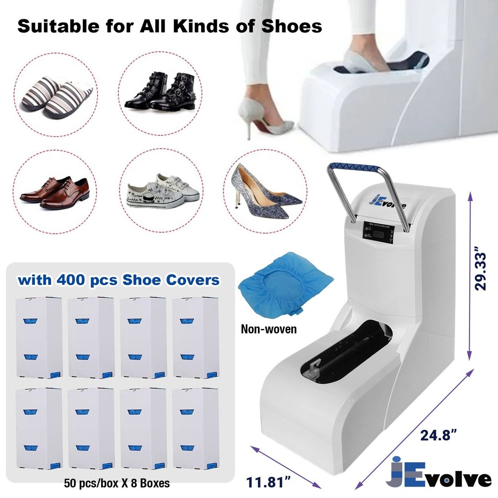 JEVOLVE 400 Pcs Disposable Shoe Cover Machine Refill