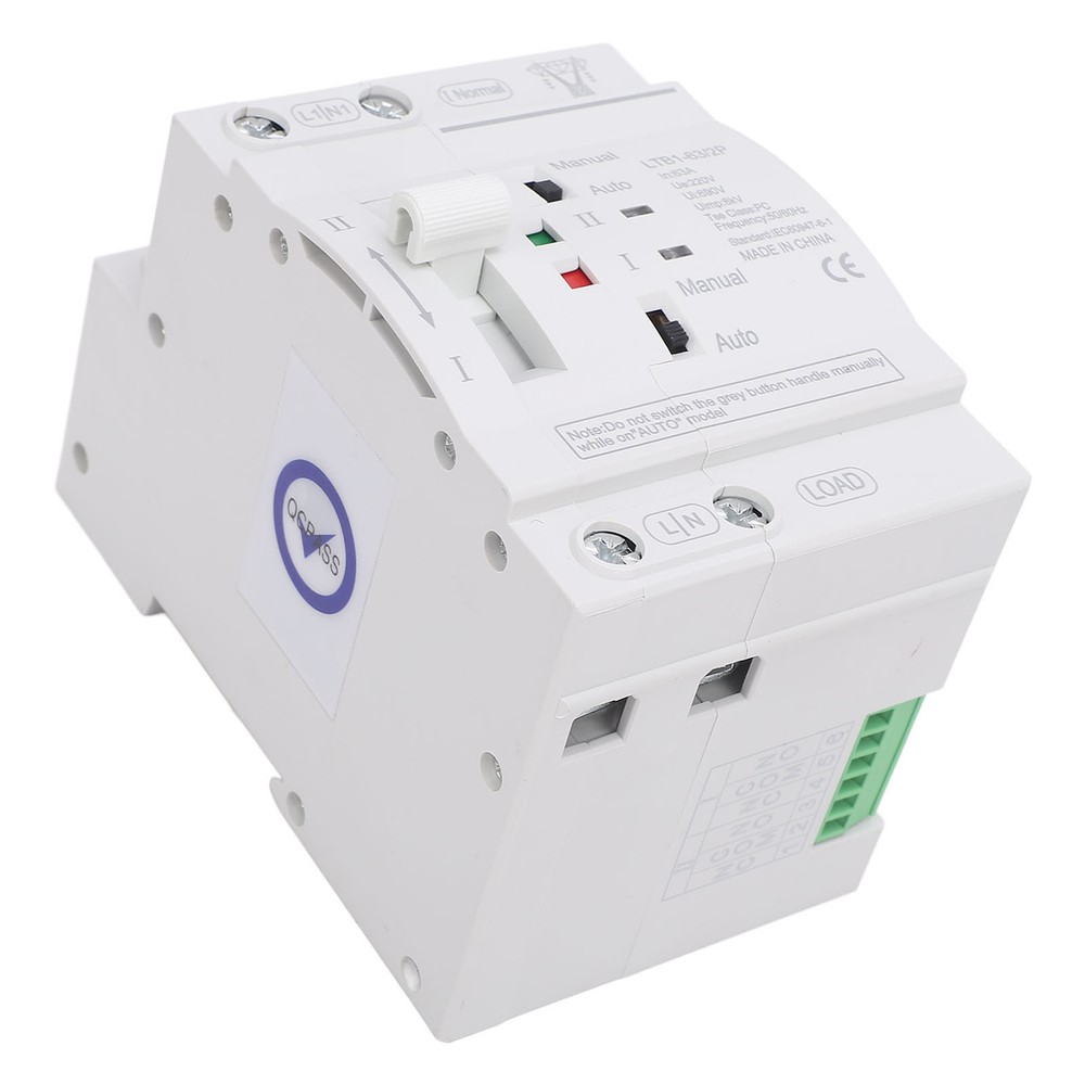 Double Power Automatic Transfer Switch 63A 2P ATS Power Transfer Switch♡