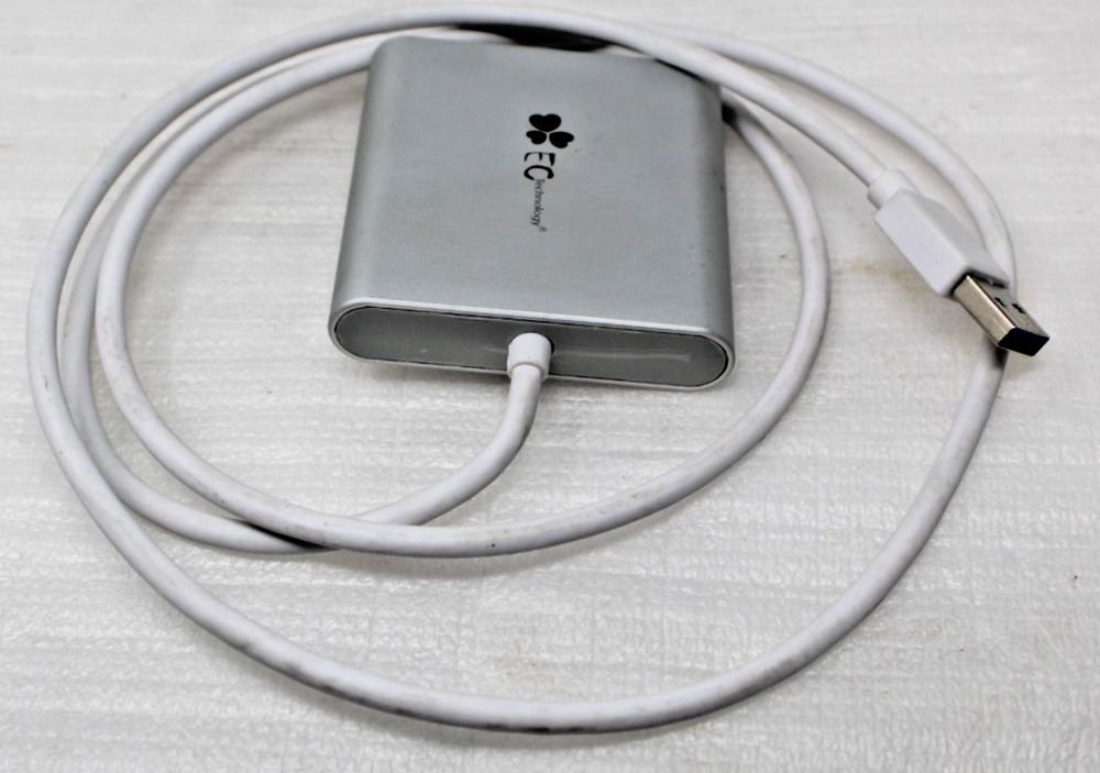 EC Technology SD Card Reader Aluminum Superspeed USB 3.0 Multi-In-1 Card Reader