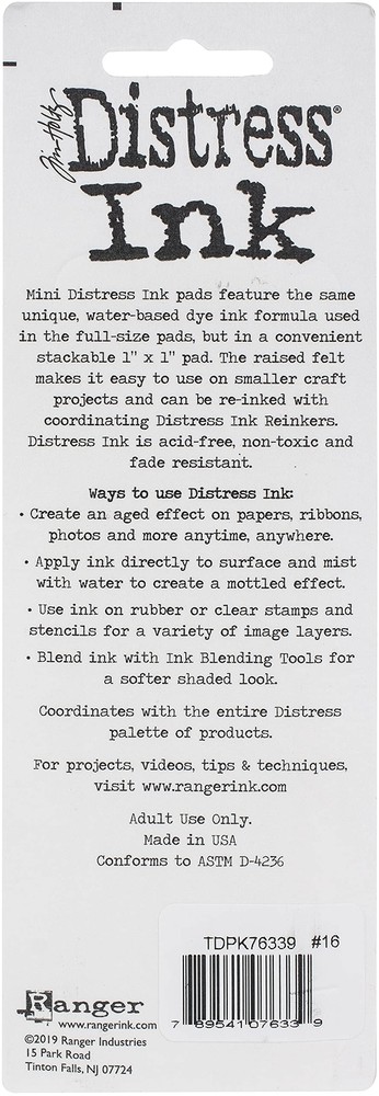 Tim Holtz - Distress Mini KIT 16 Various