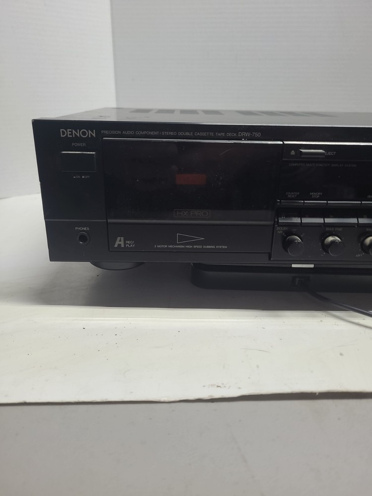 DENON DRW-750 HIFI Stereo Double Cassette Deck Player Recorder