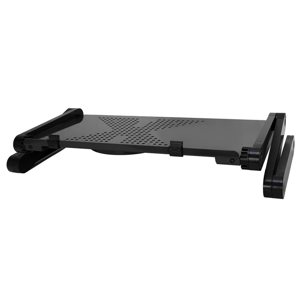 Folding Laptop Table Computer Desk Stand Bed Sofa w/Mouse Pad Adjustable Legs