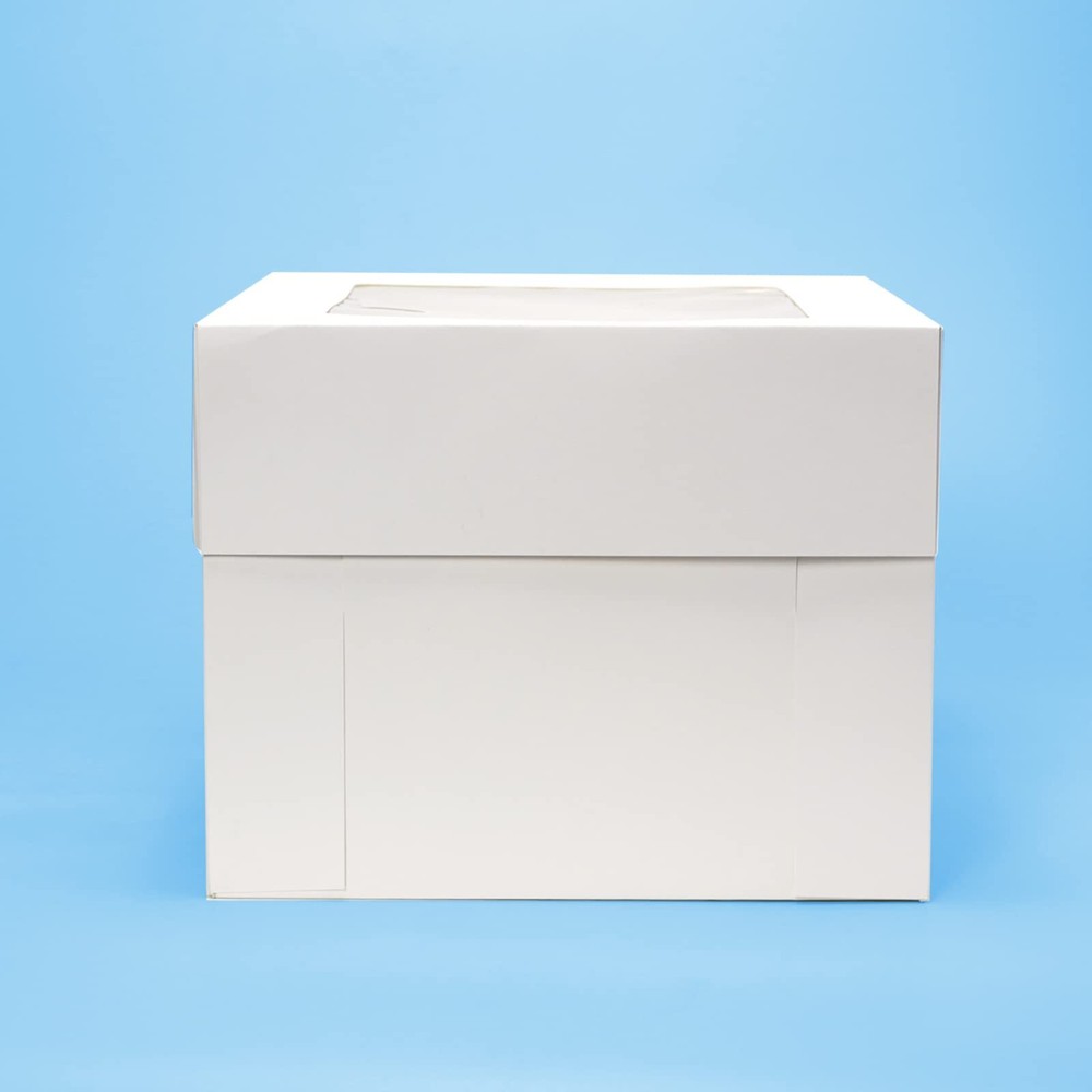 3 Sets 10"x10"x8" Cake Boxes with Boards Durable Bakery Packaging