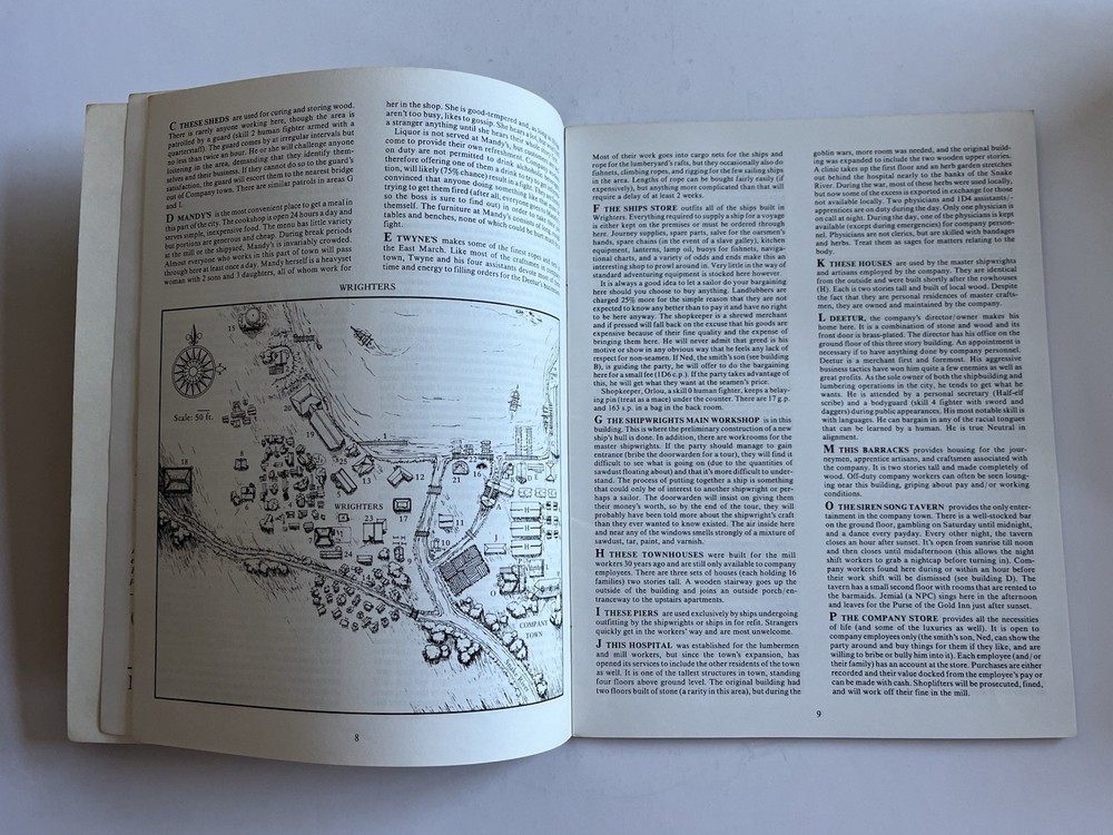 Advanced Dungeons and Dragons Shipwrecked Mayfair 1983