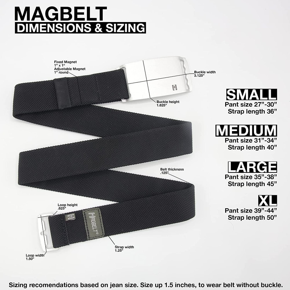 2 - Black Belt/Silver Buckle (Large)
