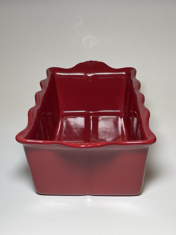 Princess House Pavillion Berry Red 12” Rectangular Baker