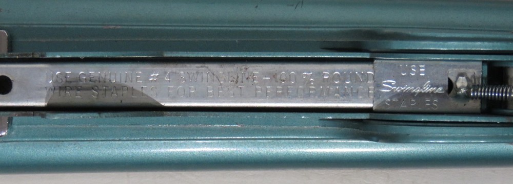 Stapler Swingline #4 Speed Stapler 8" ~ Teal MCM in EUC