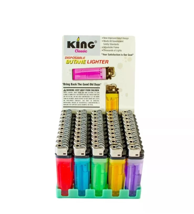 King Classic Disposable Lighter (50 Count)