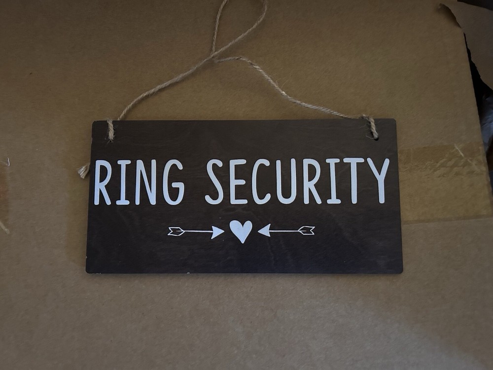 Small Ring Security Sign