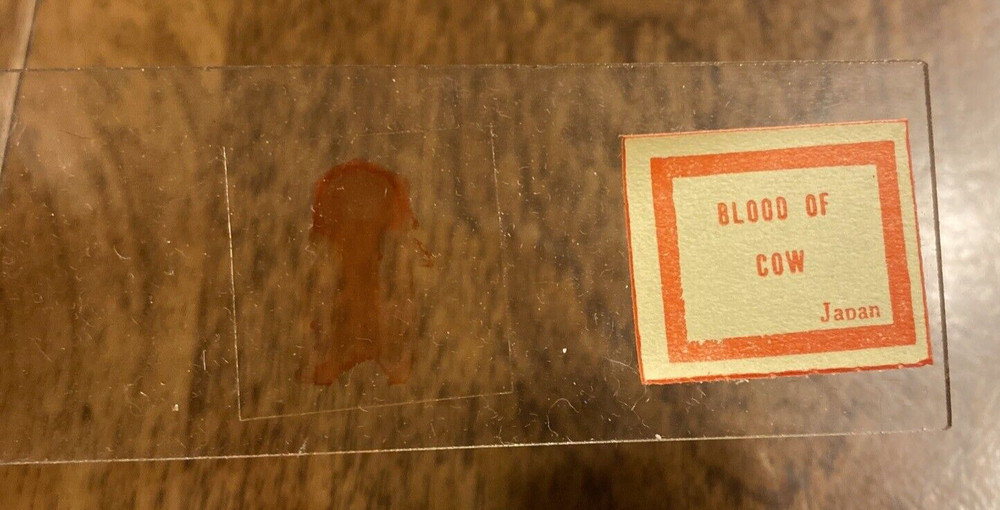 Milben Microscope 22/24 Prepared Slides Bacteria & Blood ***Missing 2 Slides***