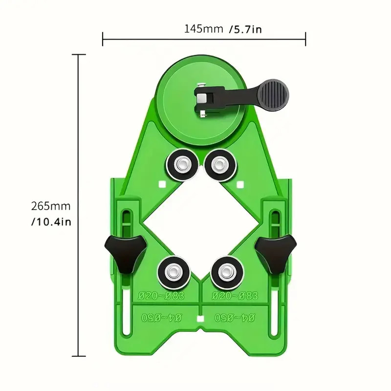 Diamond Hole Saw Kit 17PCS Tile Drill Bits Sets with Double Suction Cups Hole