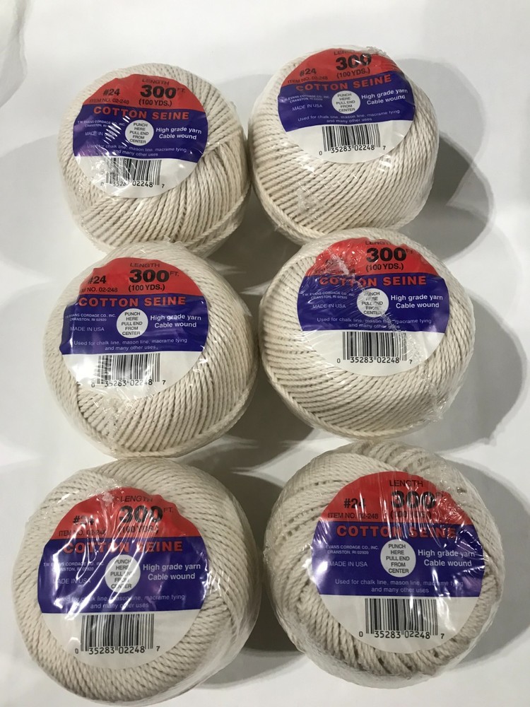 Cotton Seine Line #24 x 300 ft. / 6 Rolls