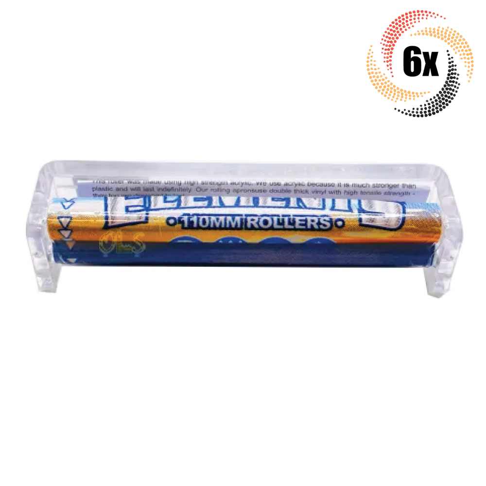 6x Rollers Elements Paper Roller Machine | 110MM | + 2 Free Rolling Tubes