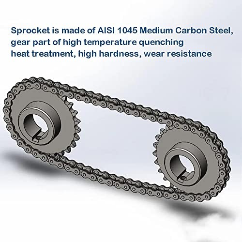 #40 Roller Chain Sprocket B Type 1" 1" Bore 36 Tooth Apply #40 Roller Chain