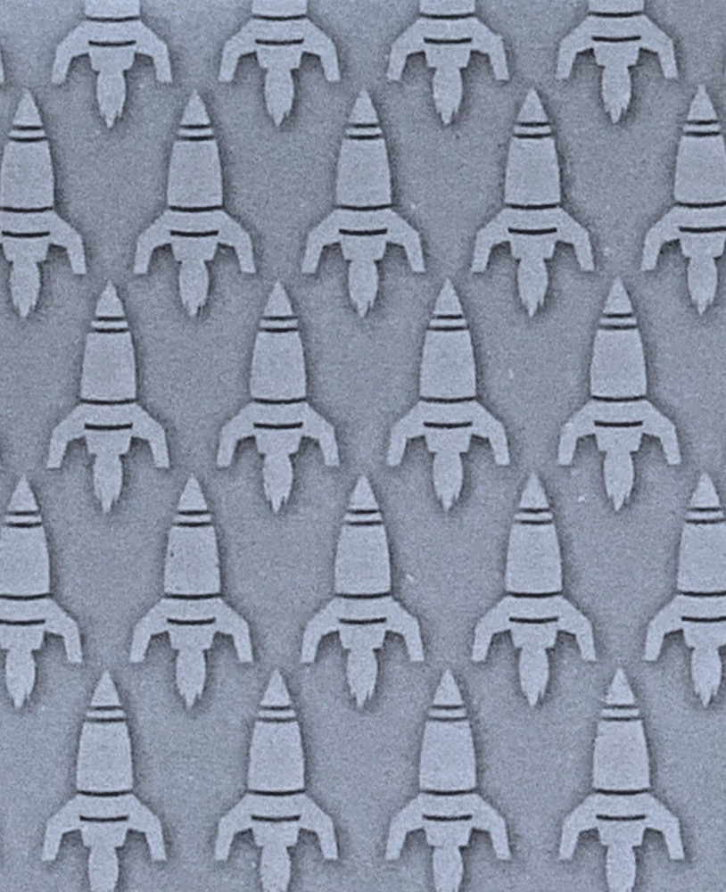 Echo Park Paper ROCKETSHIP Embossing Folder for most Die Cut Machine Rocket Ship