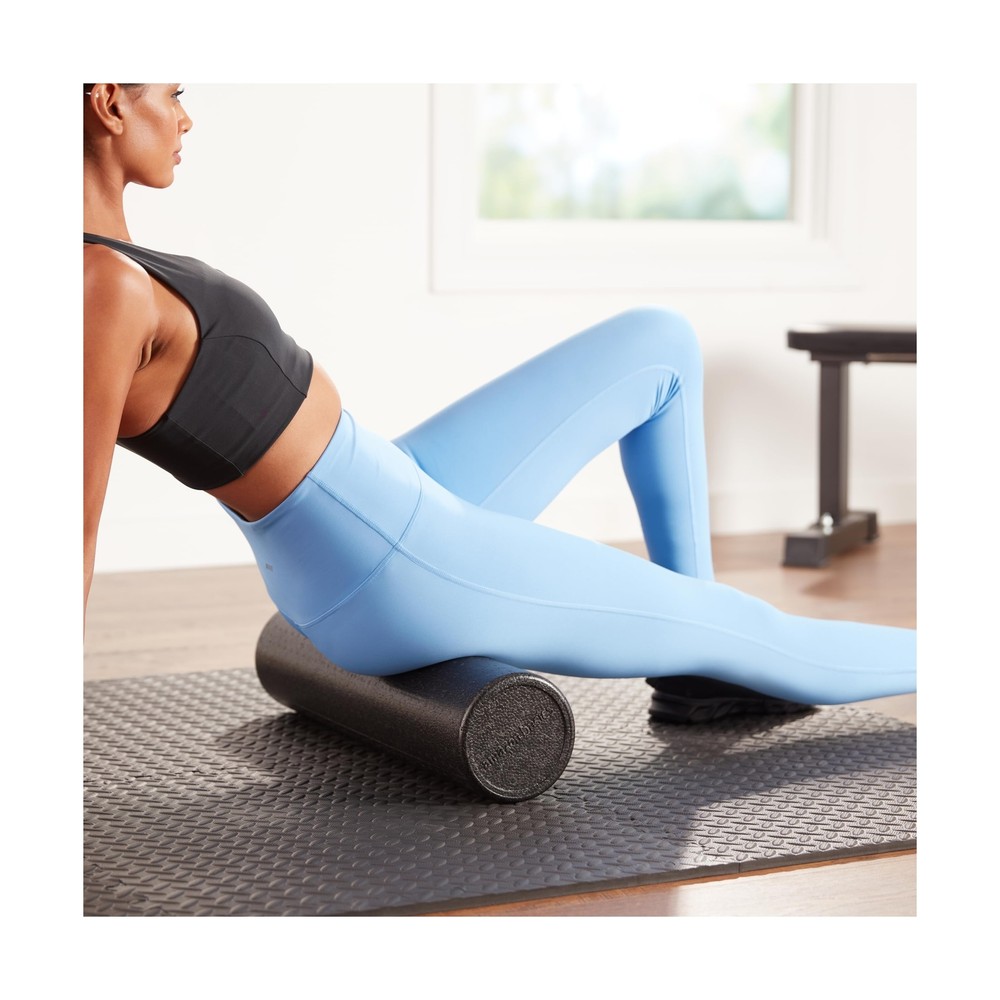 Amazon Basics High-Density Round Foam Roller for Exercise, Massage, Muscle Re...