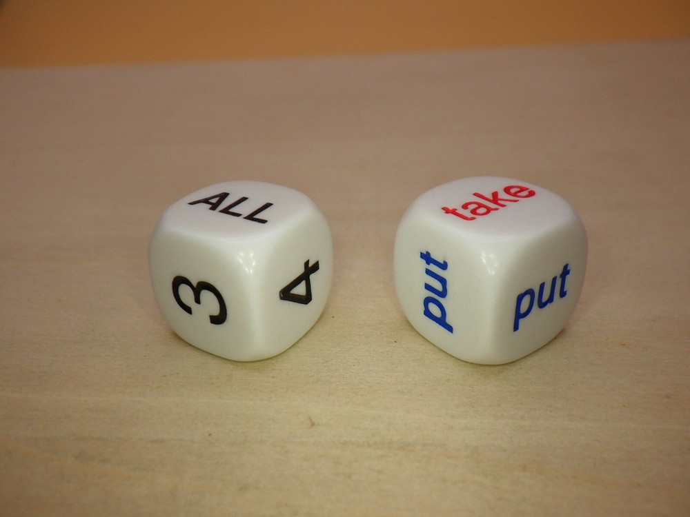 Put & Take Dice Game with Instructions Tabletop Game Special Engraved 2D6