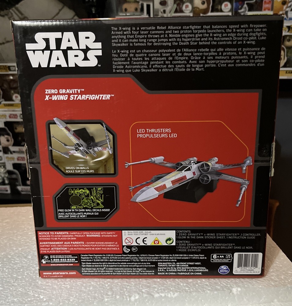 Air Hogs Star Wars Remote Control X-Wing Starfighter Zero Gravity