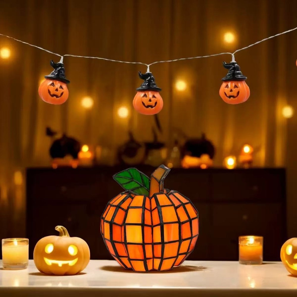 New Pumpkin colored Glass Strong Light Apple Light