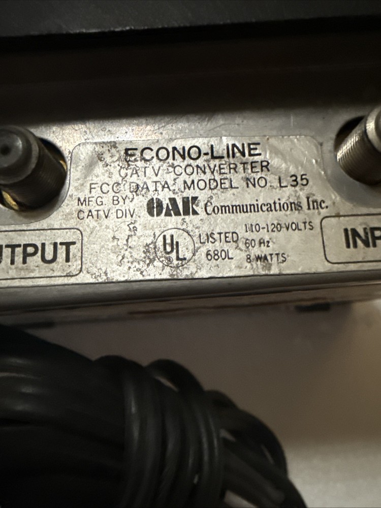 Oak Industries Inc. Vintage Multi-Code CATV Converter/Decoder