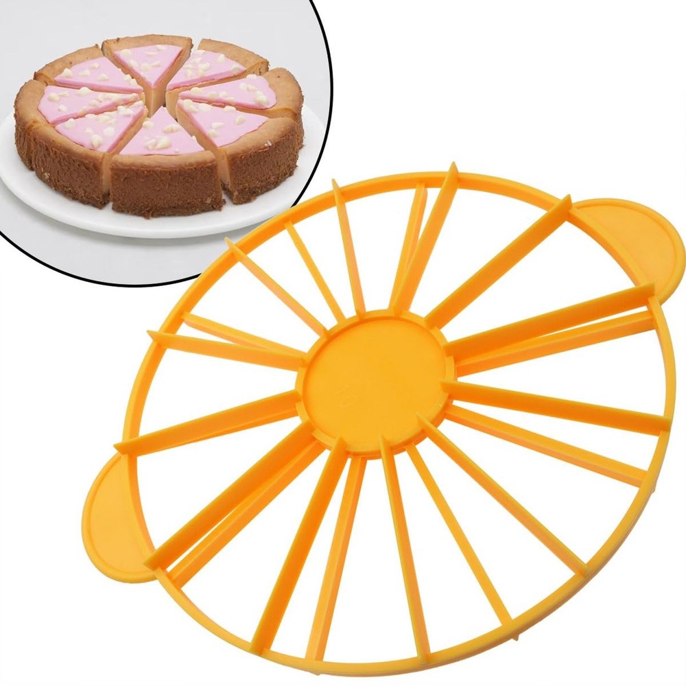 Cake Portion Cutter, Double Sided Cake Portion Marker, Round Cake Slicer, 10 ...