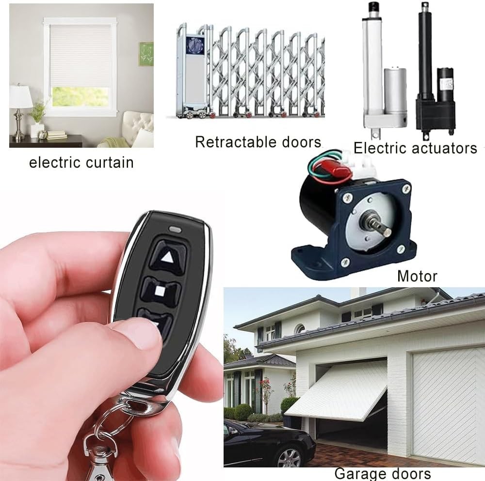 AC110V Forward and Reverse Remote Control Switch,Waterproof Wireless Switch w...