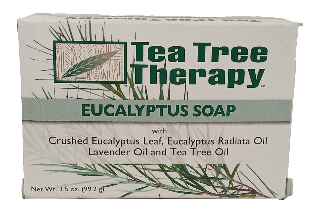 6 PACK NEW Tea Tree Therapy Eucalyptus Soap 3.5 oz