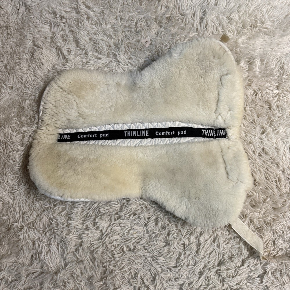 White ThinLine Horseback Riding English Half Pad