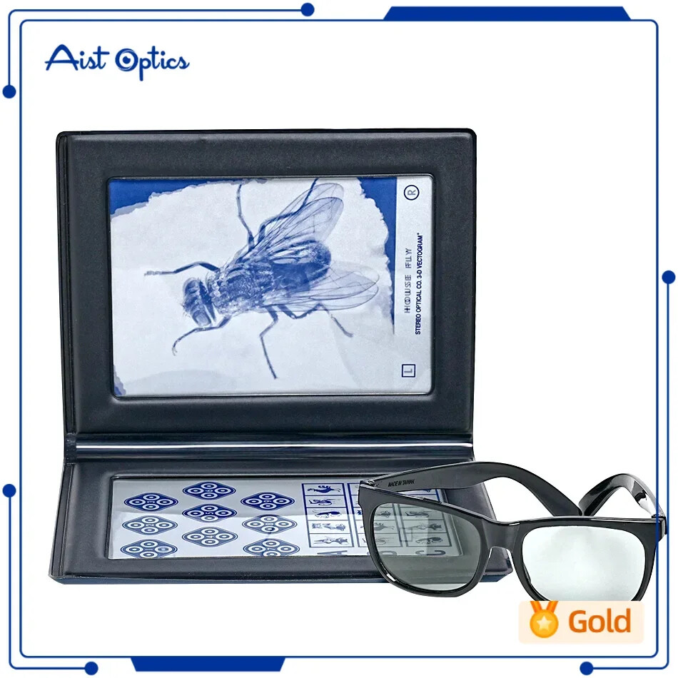 Stereoscopic flying insect vision test for fine depth perception