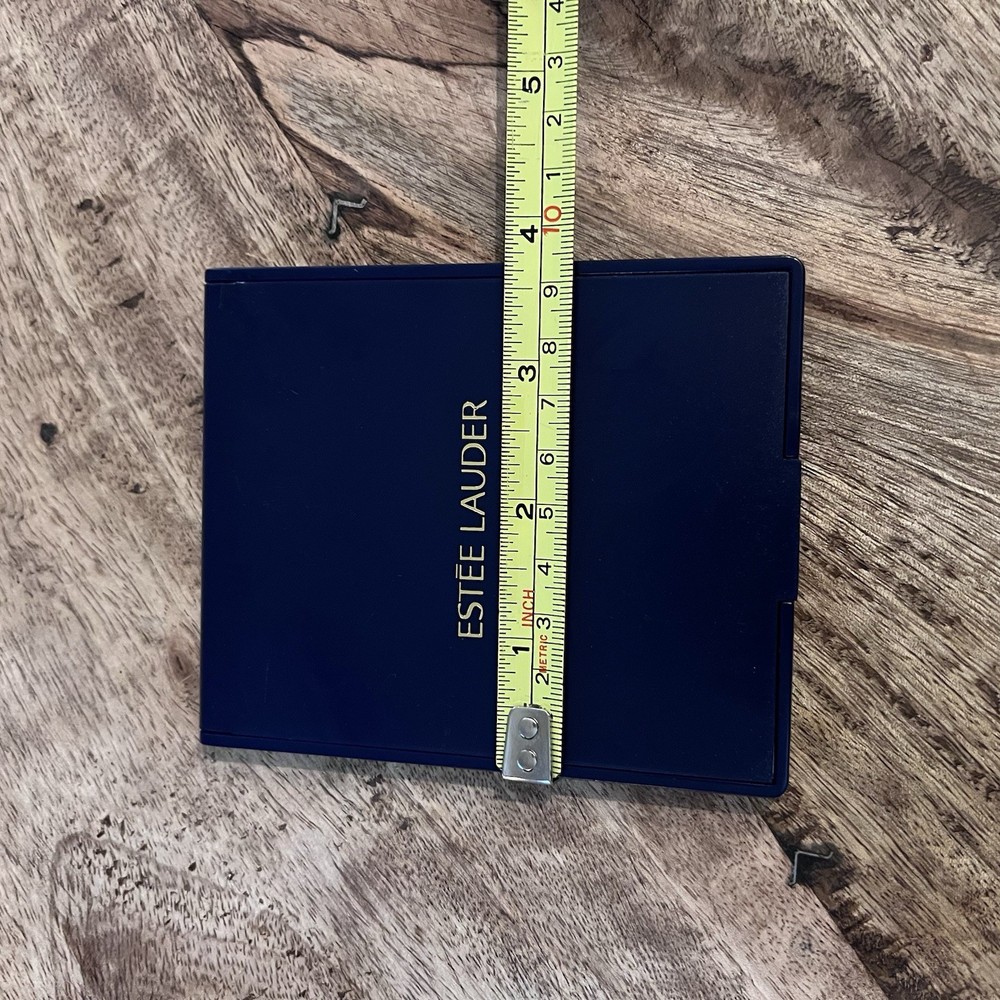Estee Lauder Blue Make Up Mirror, Compact Foldable, Standing, Vintage