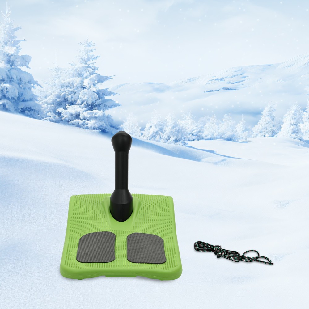 Sledding Snowboard Sled Snow Board Tool w/ Handle & Pull Rope for Kid Winter Fun