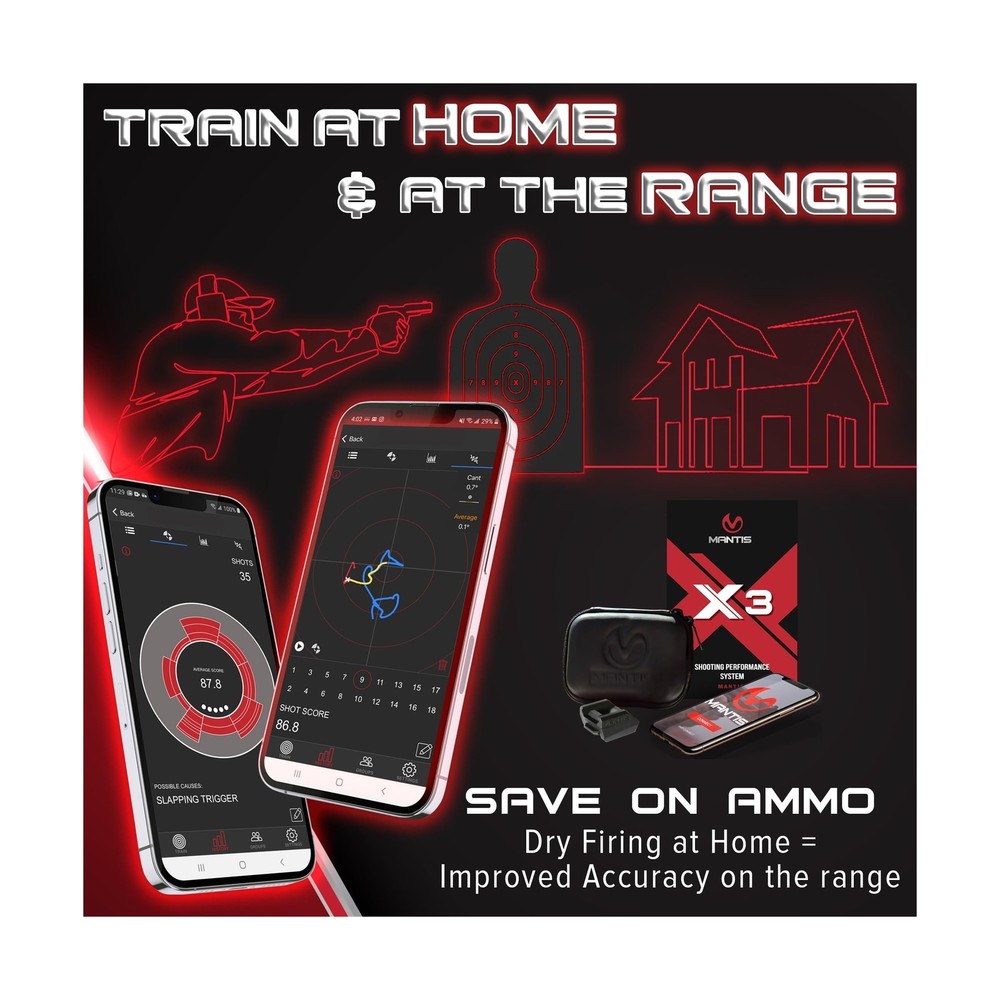 Mantis X3 Shooting Performance System |Dry Fire Training System | Works with ...